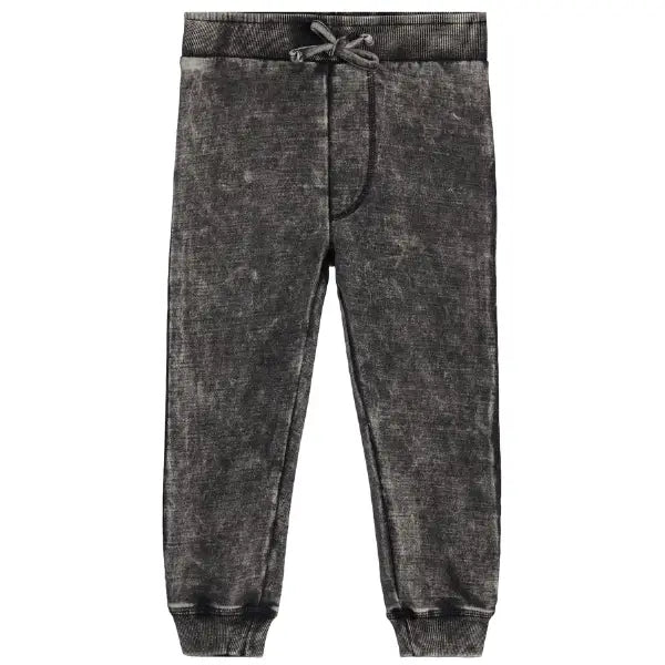 Distressed Denim Black Pants