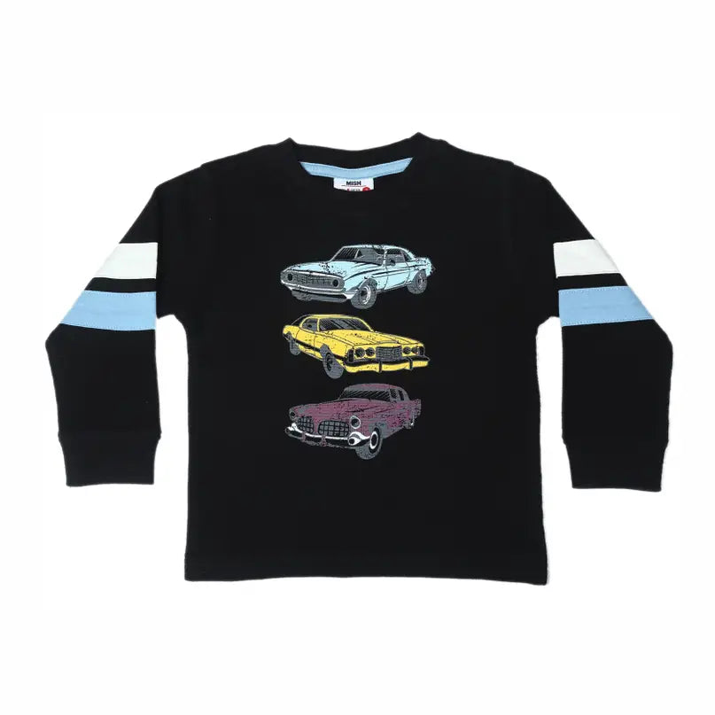 Black Long Sleeve Car Jersey