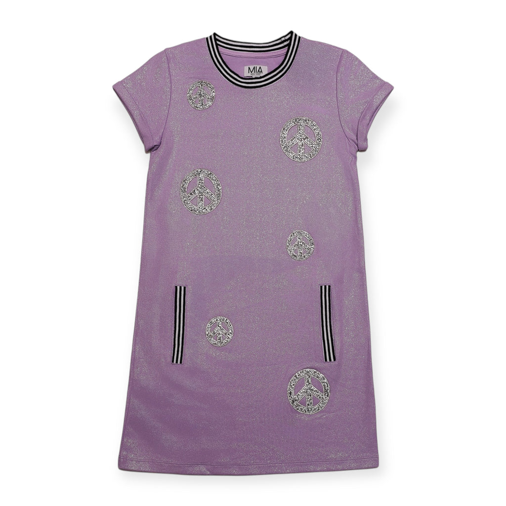 PEACE DRESS PURPLE