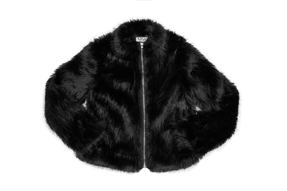 Lux Black Fur Jacket