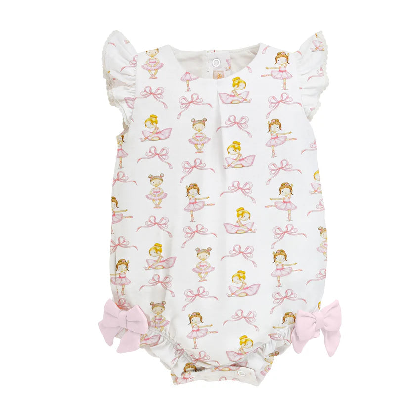 Petit Dancer Printed Bubble w/Ruffles & Bows