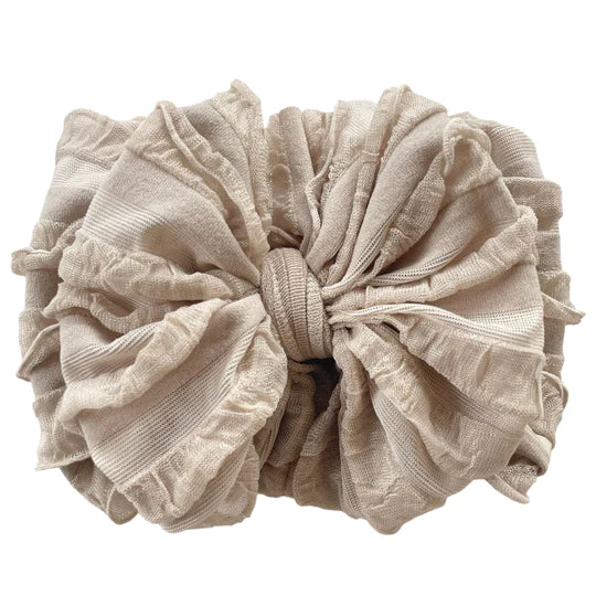 Champagne Ruffled Headband