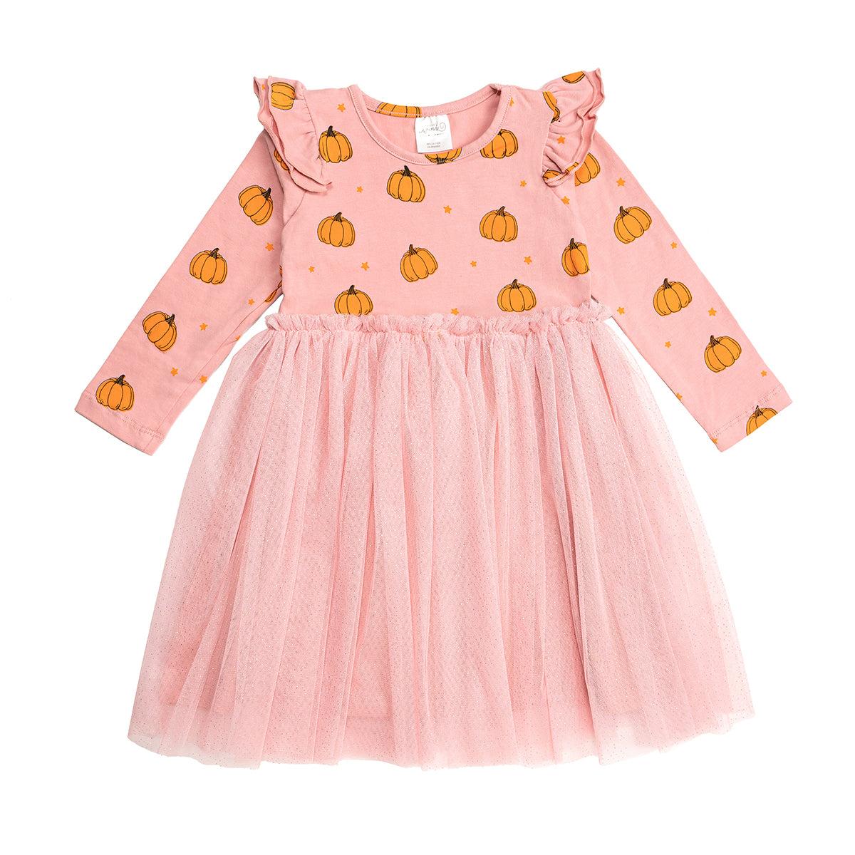Pumpkin Blush LS Tutu Dress