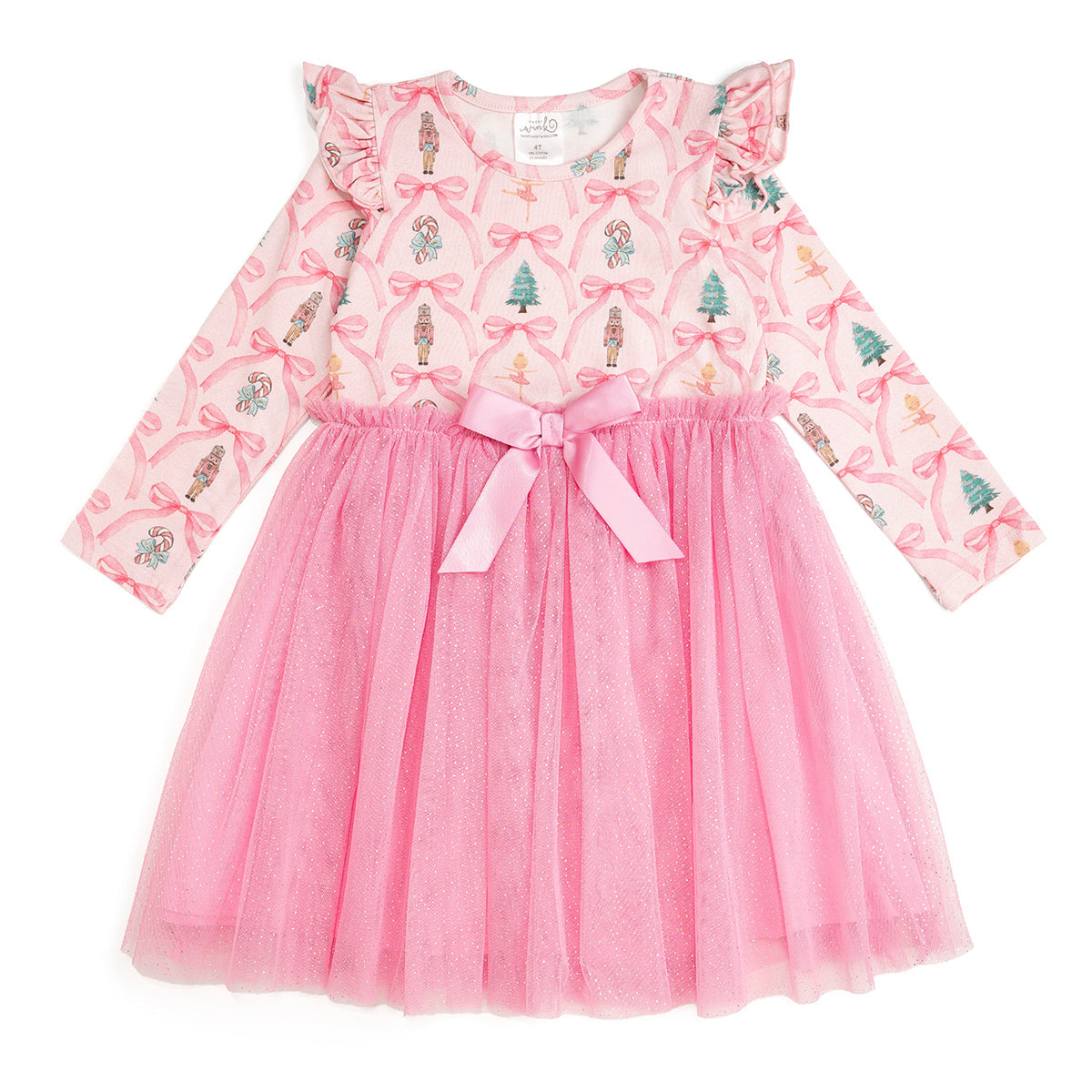 tutu long sleeve dress Nutcracker Trellis Christmas Long Sleeve Tutu Dress 3T