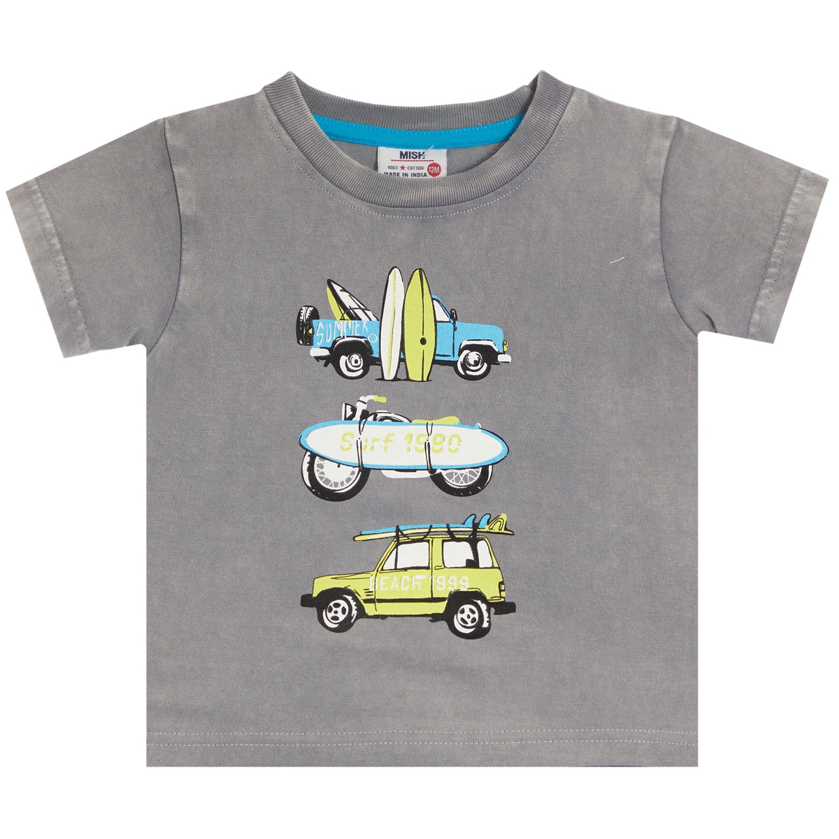 Surf Ride Enzyme Jersey Coal T-Shirt
