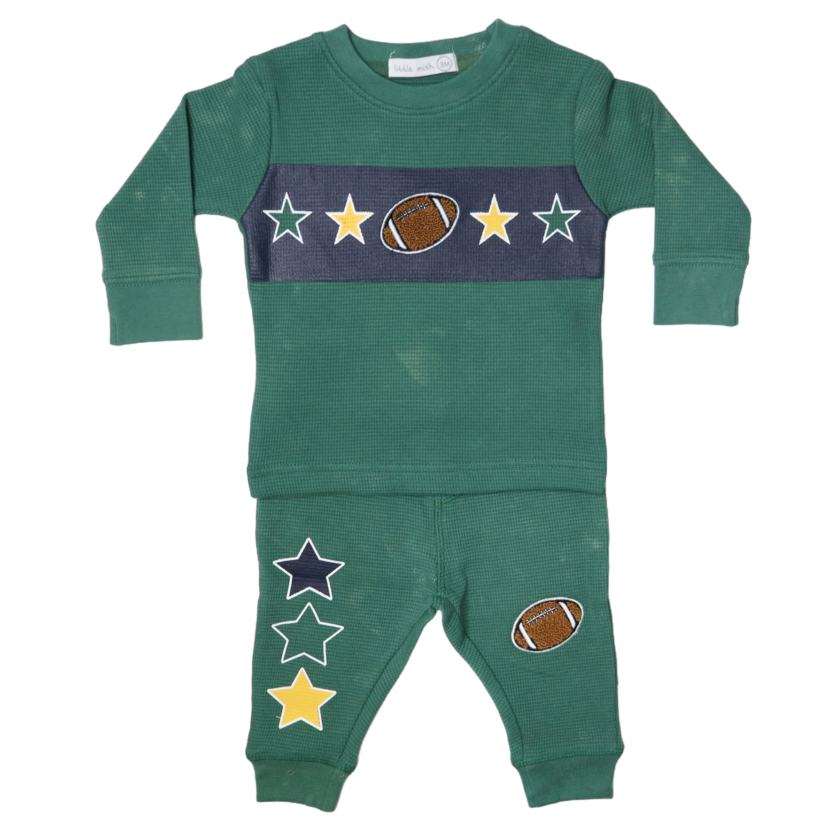 Enzyme Patches Tee & Pant Set- Hunter