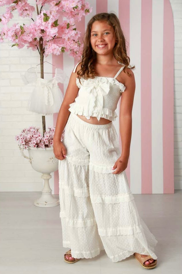 White Lune Pant Set
