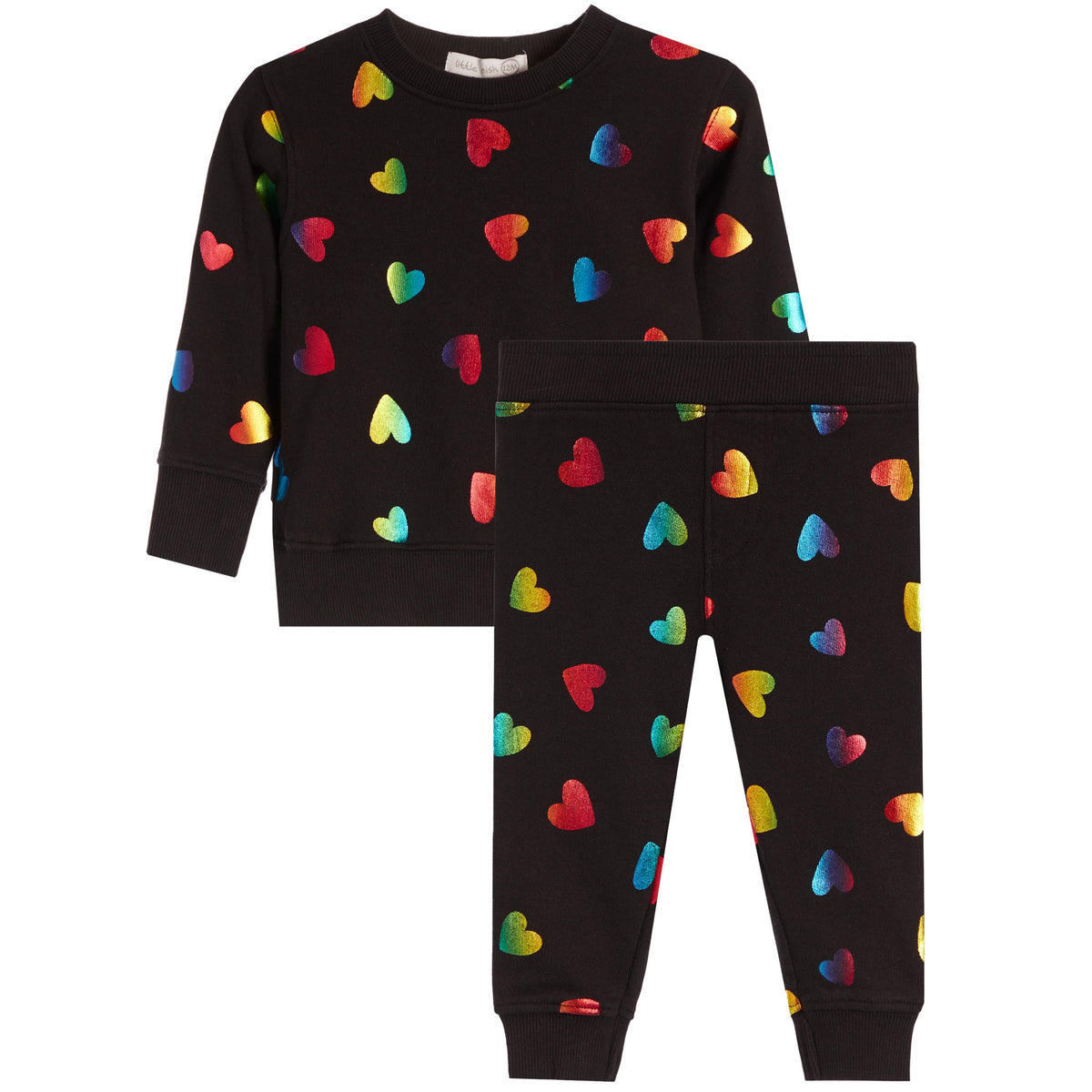 Rainbow Foil 2 PC Set- Black