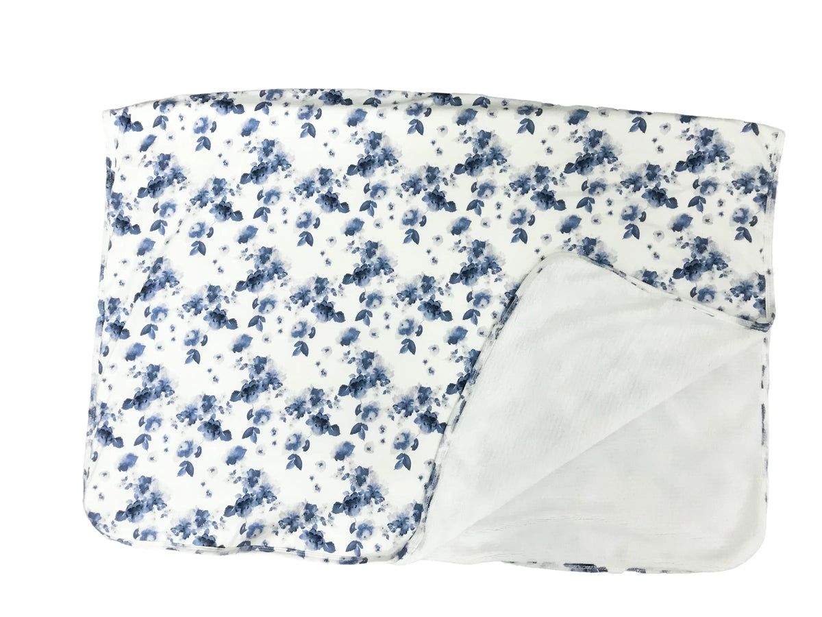 French Floral Plush Swaddle