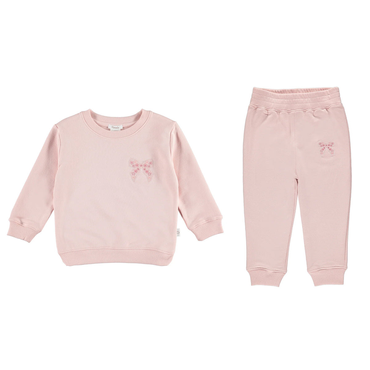 LOTUS BOWS - FRENCH TERRY SET W/ EMBROIDERY