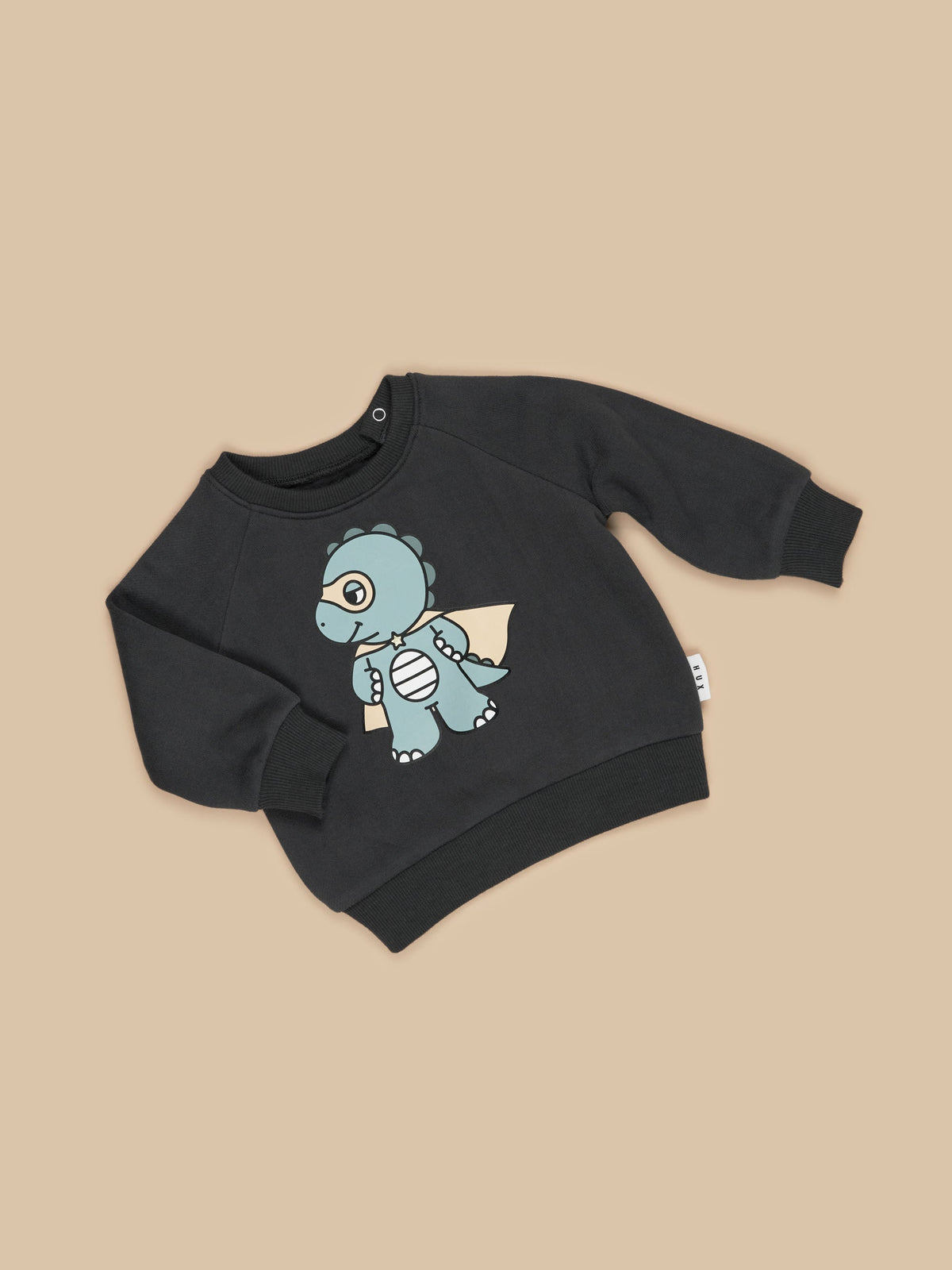 Dino Hero Sweatshirt- Soft Black