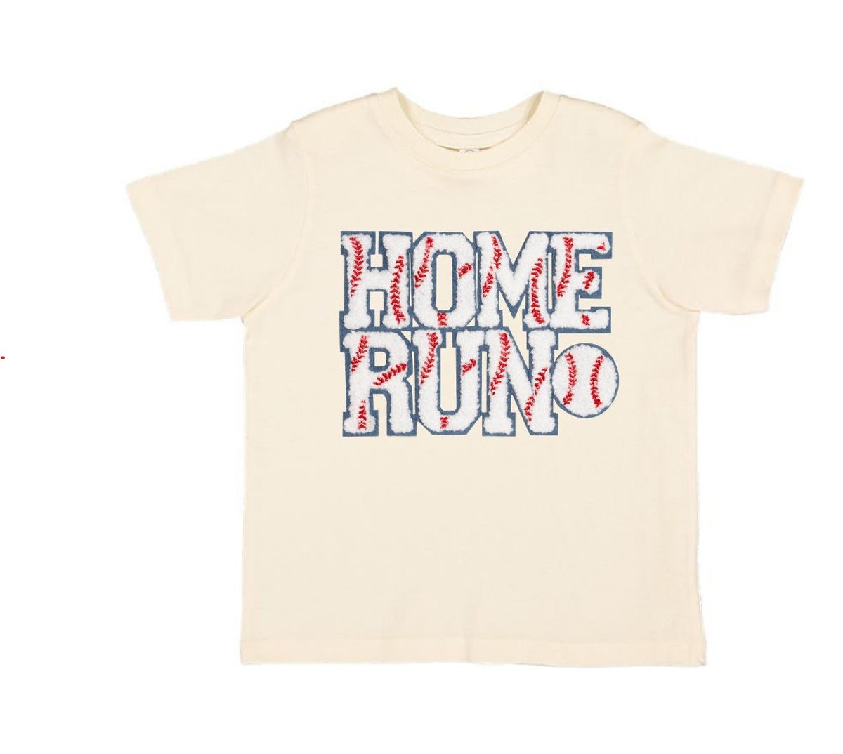 Home Run Patch Short Sleeve T-Shirt - Natural