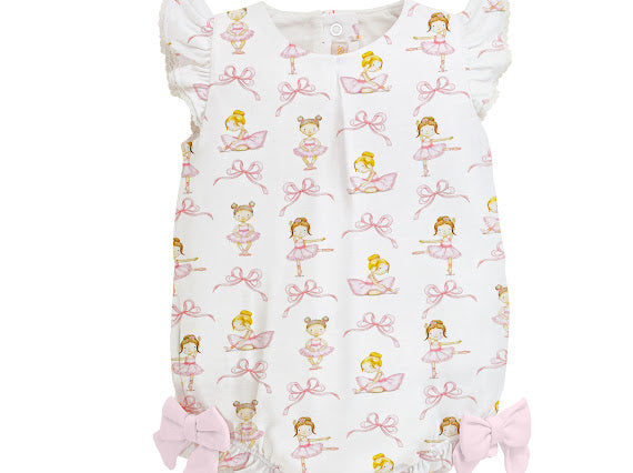 Petit Dancer Printed Bubble w/Ruffles & Bows