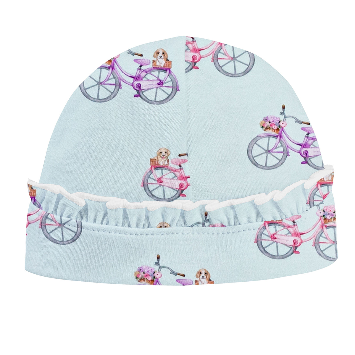 Vintage Bikes Printed Hat w/Ruffle