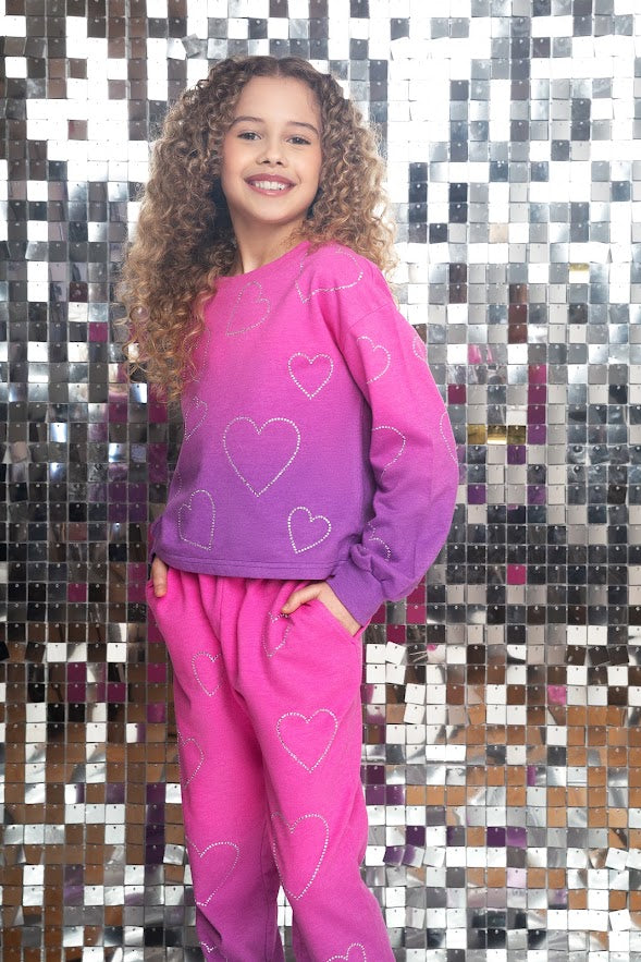 Pink Heart Sweatpant
