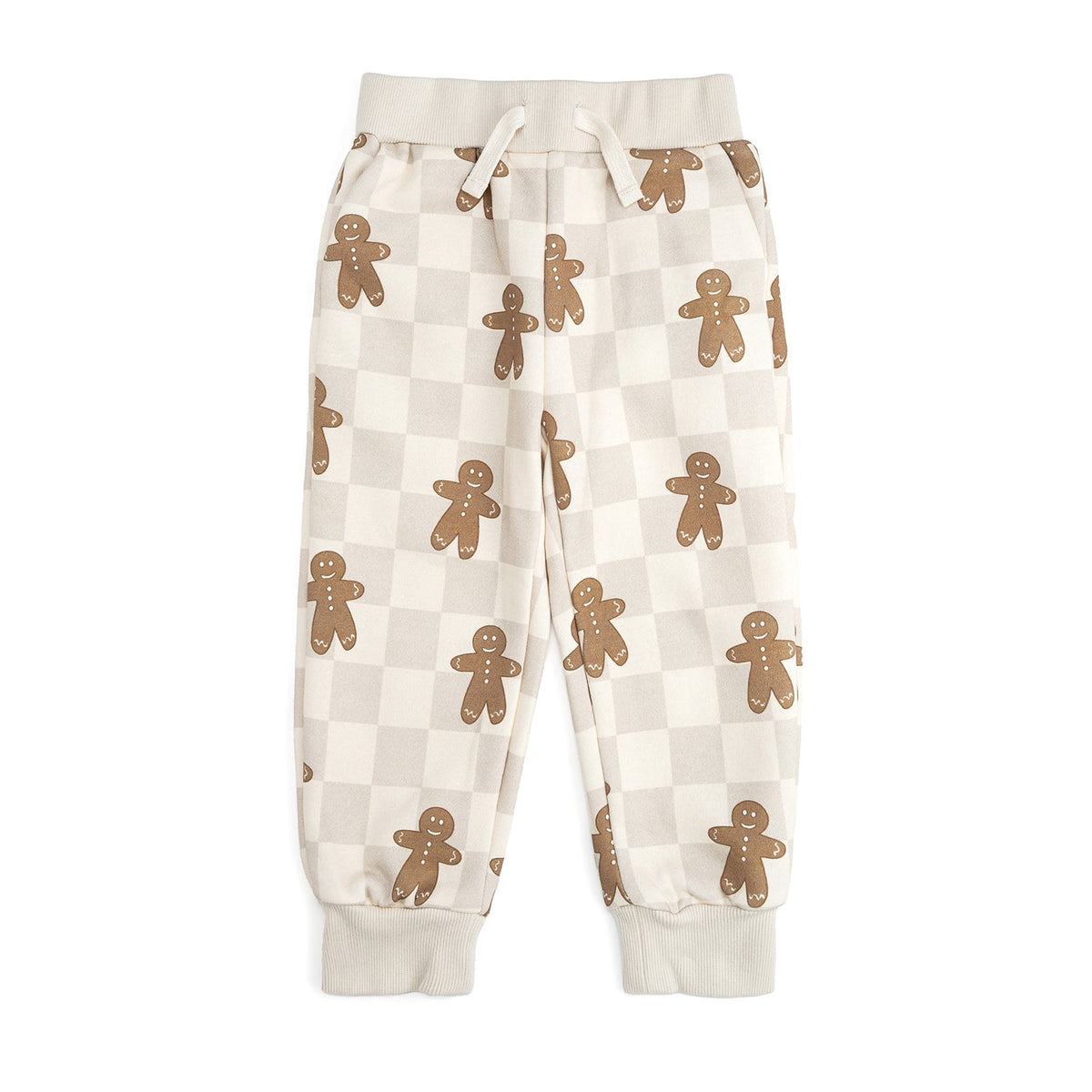 Gingerbread Christmas Checkered Jogger