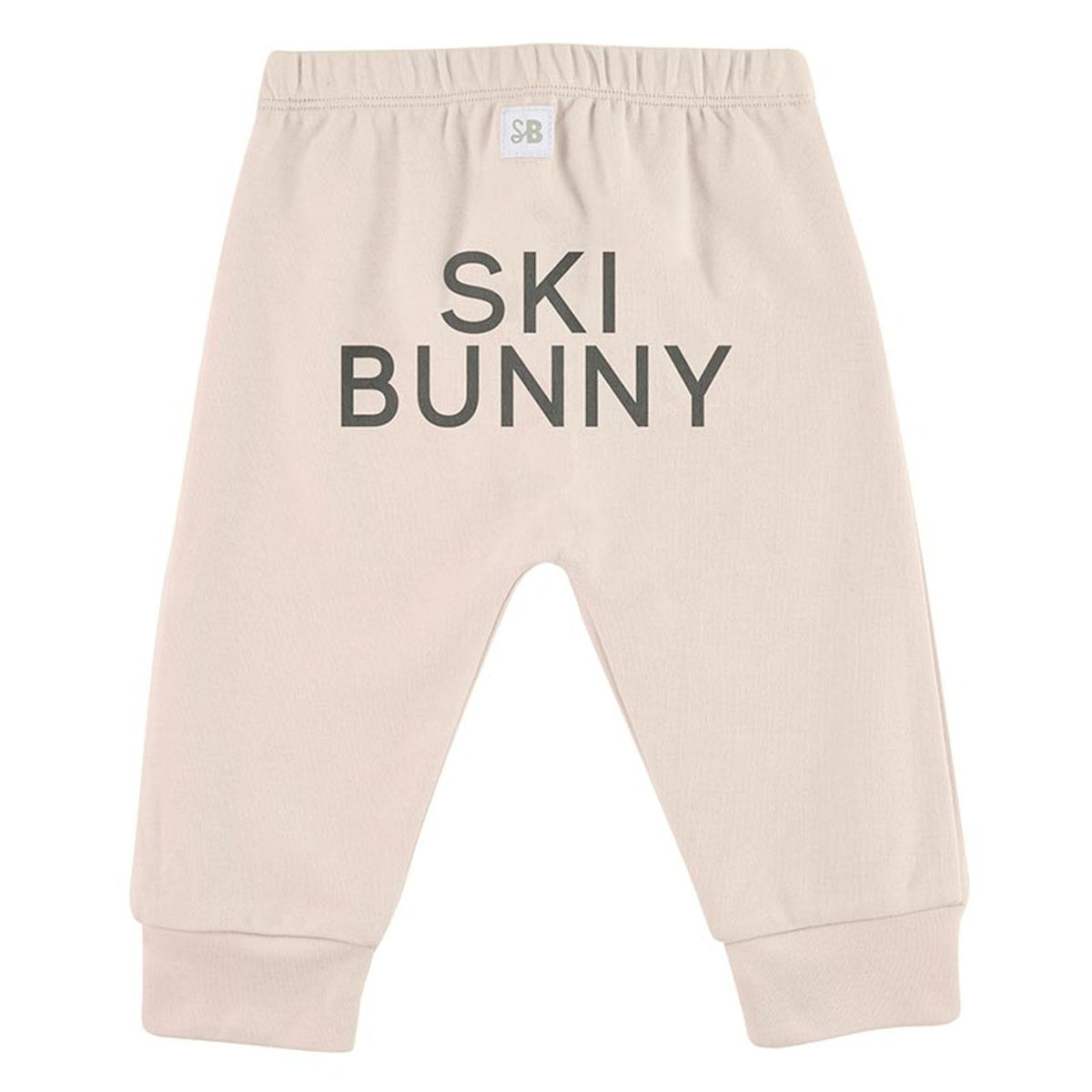 Ski Bunny Drawstring Pants- Pale Pink