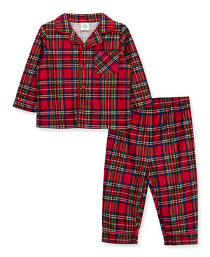 Plaid Coat 2pc. Pajamas