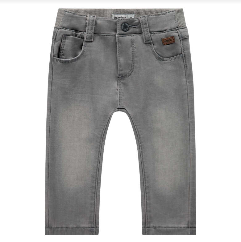 Light Grey Denim Jogg Pants