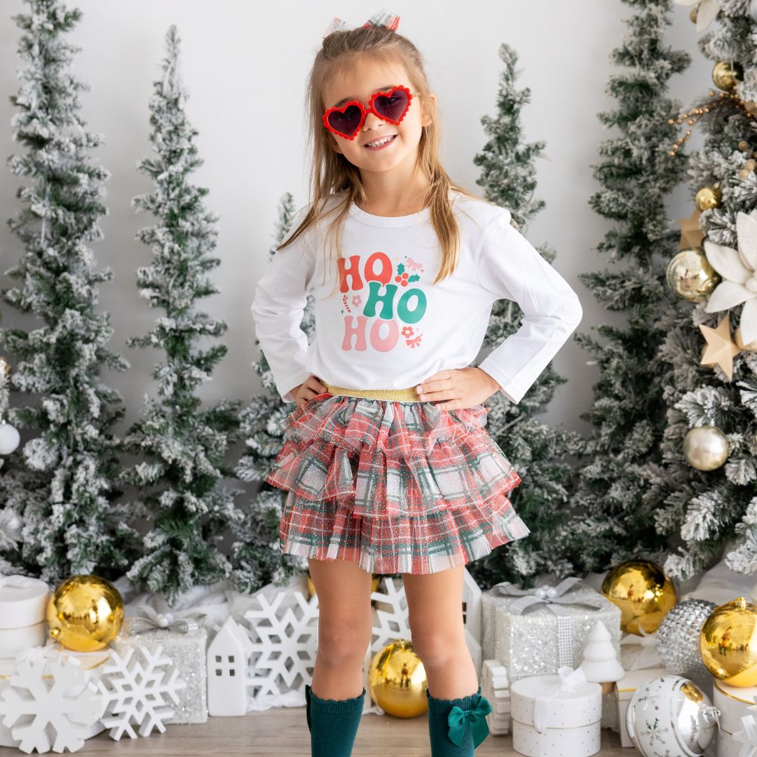 Christmas Plaid Tiered Tutu