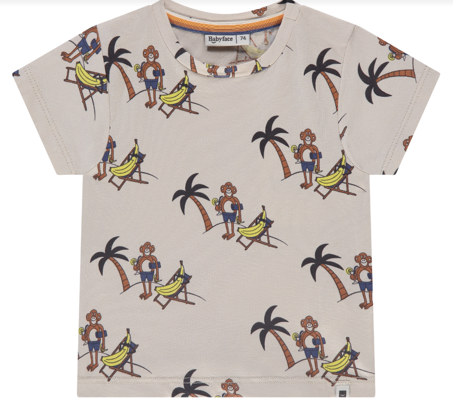 Bone SS T-Shirt w/Monkeys & Bananas