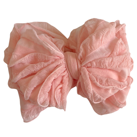 Peach Ruffled Headband