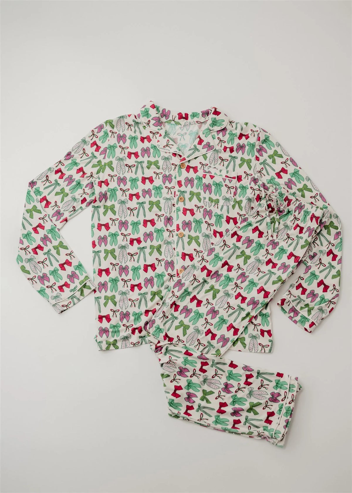 Holly Jolly Bows Mom PJ Set