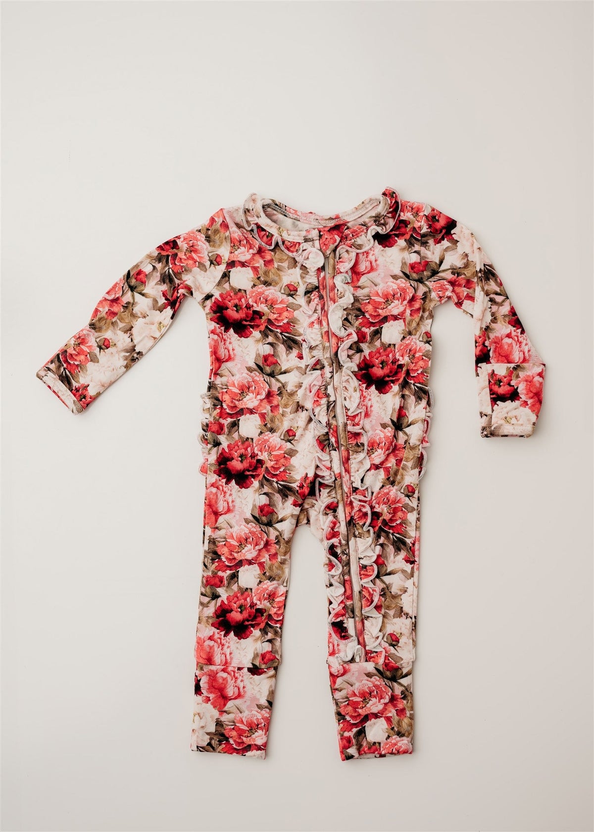 Crimson Bloom Footie