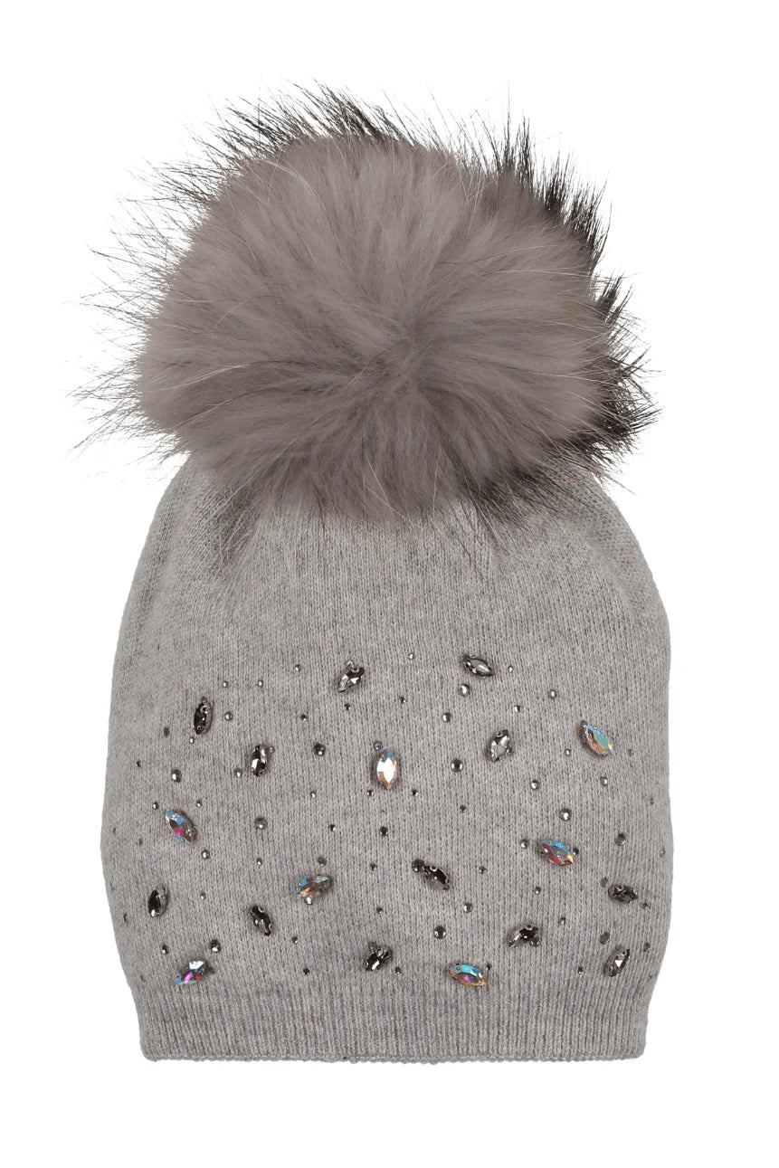 Embellished Wool Hat