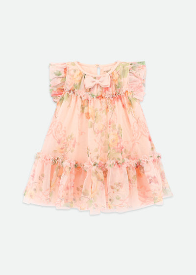 Peach Rosebud Primrose Dress