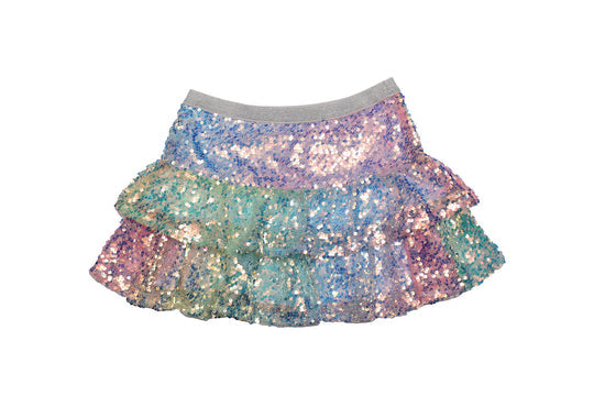 SEQUIN SKIRT RAINBOW