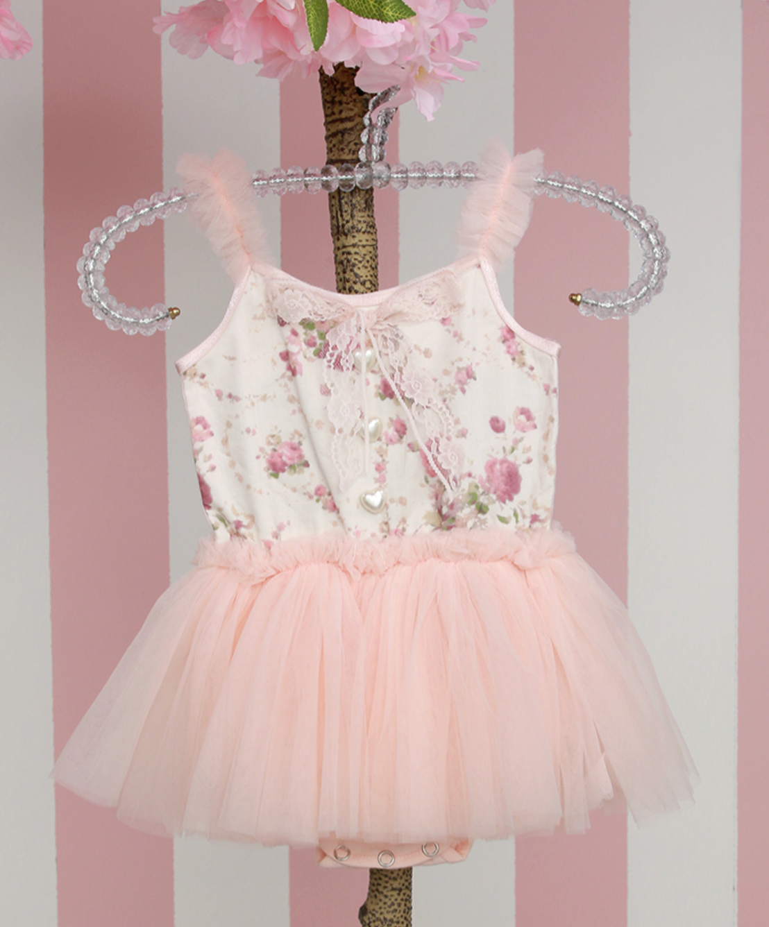 Tutu de Fee Baby Onesie Dress Primarose