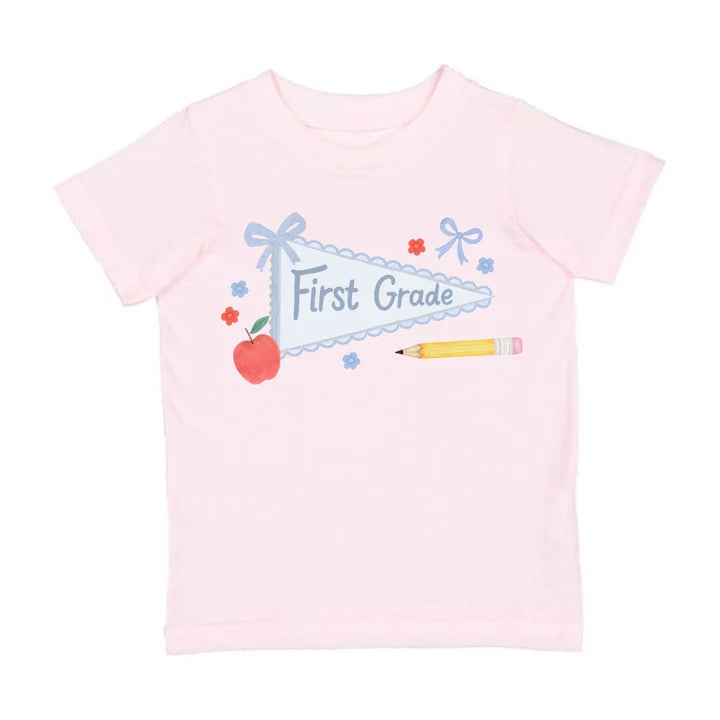 First Grade Pennant Short Sleeve T-Shirt - Ballet