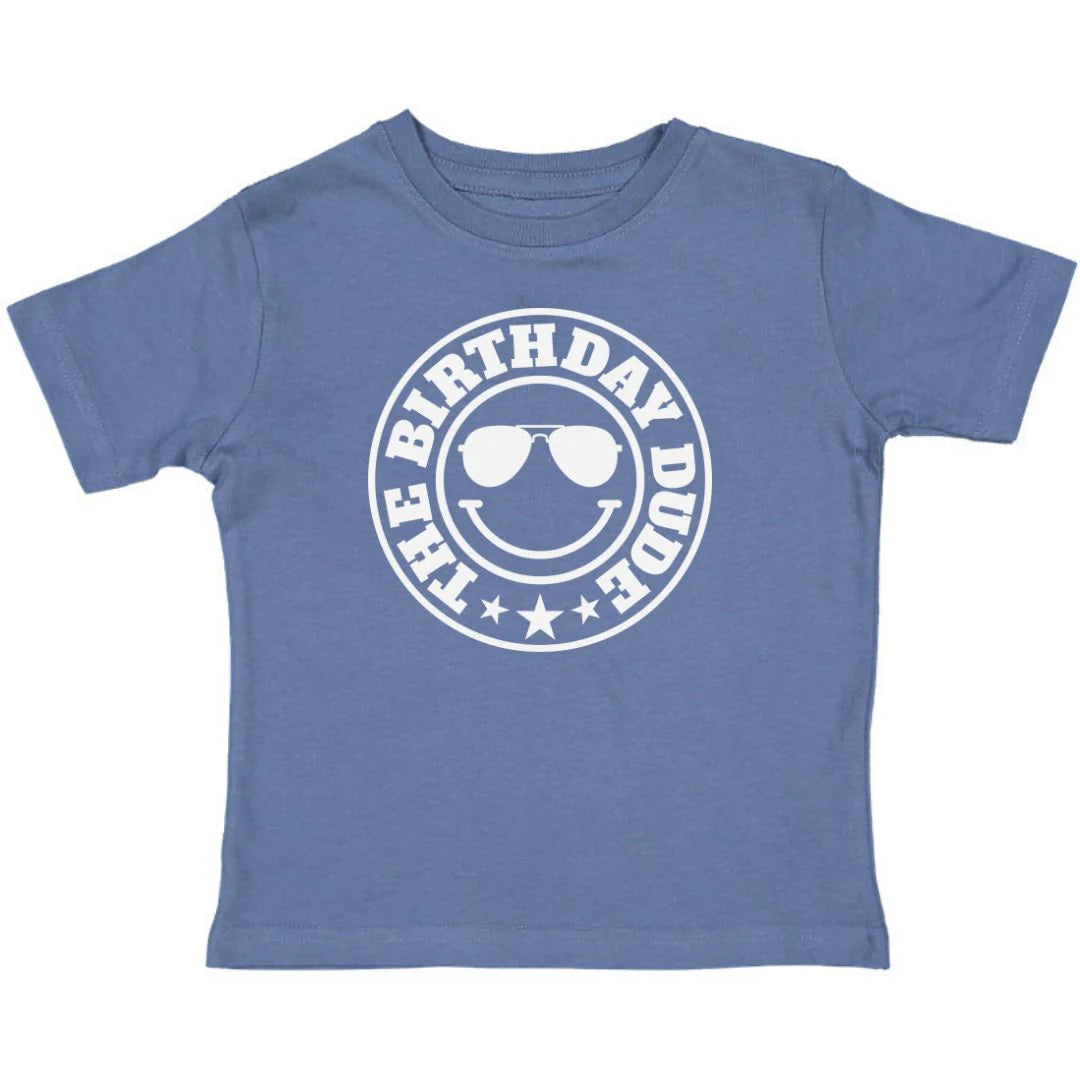 The Birthday Dude SS T-Shirt-Indigo