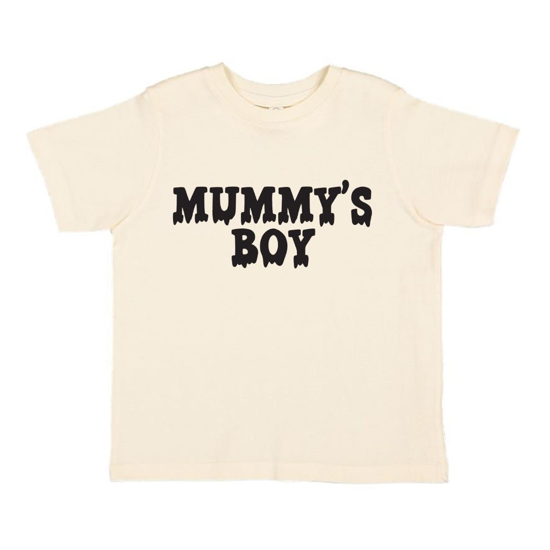 Mummy's Boy Halloween Short Sleeve T-Shirt - Natural