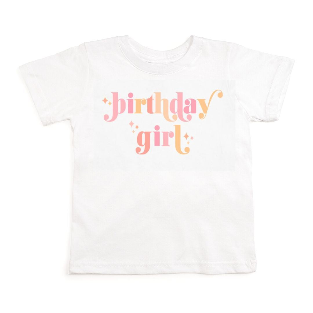 Birthday Girl Blush S/S Shirt - White