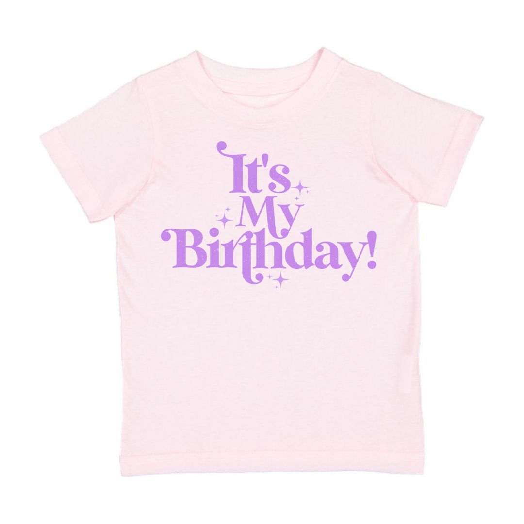 It's My Birthday S/S Shirt - Lt Pink