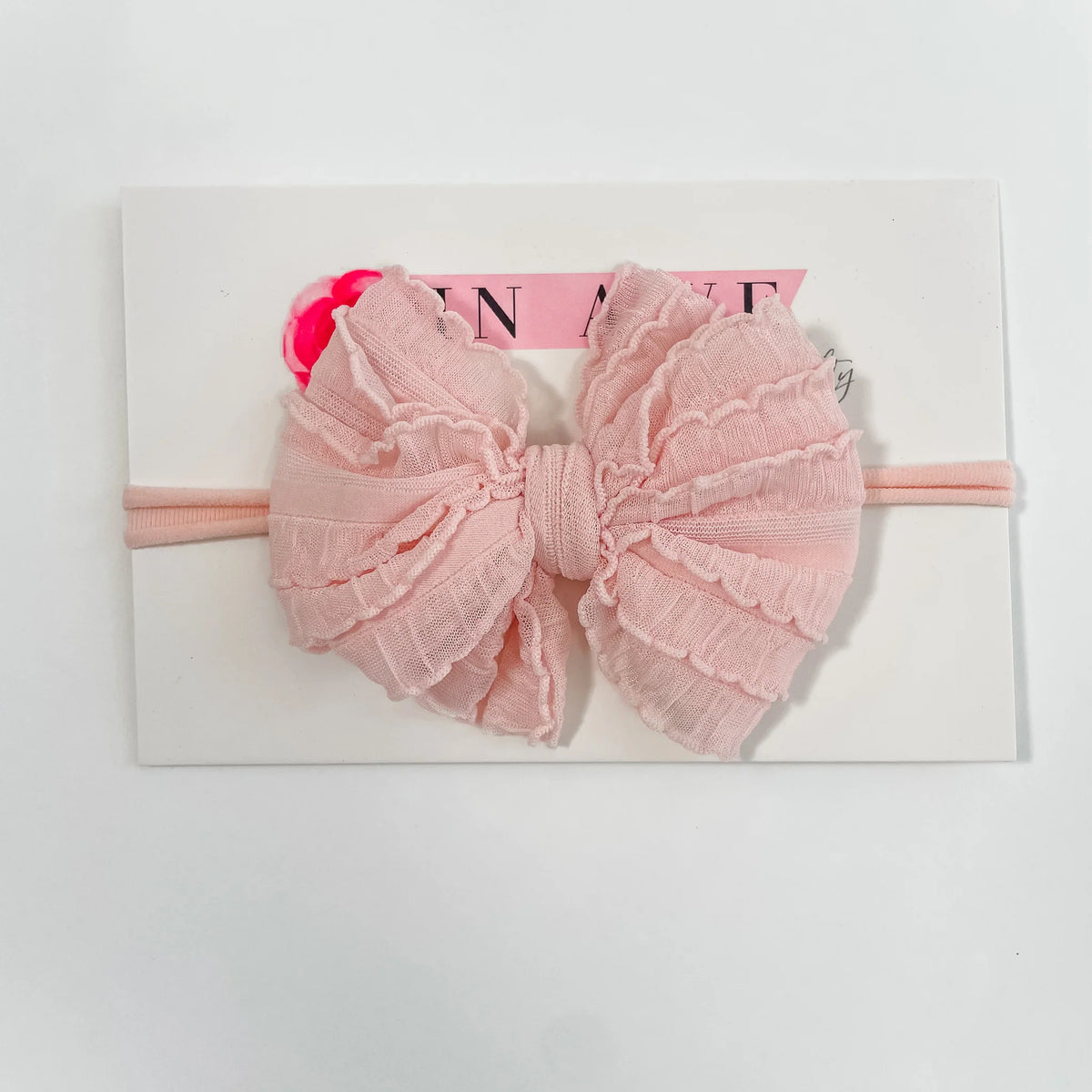 Ballet Pink Mini Ruffle Headband