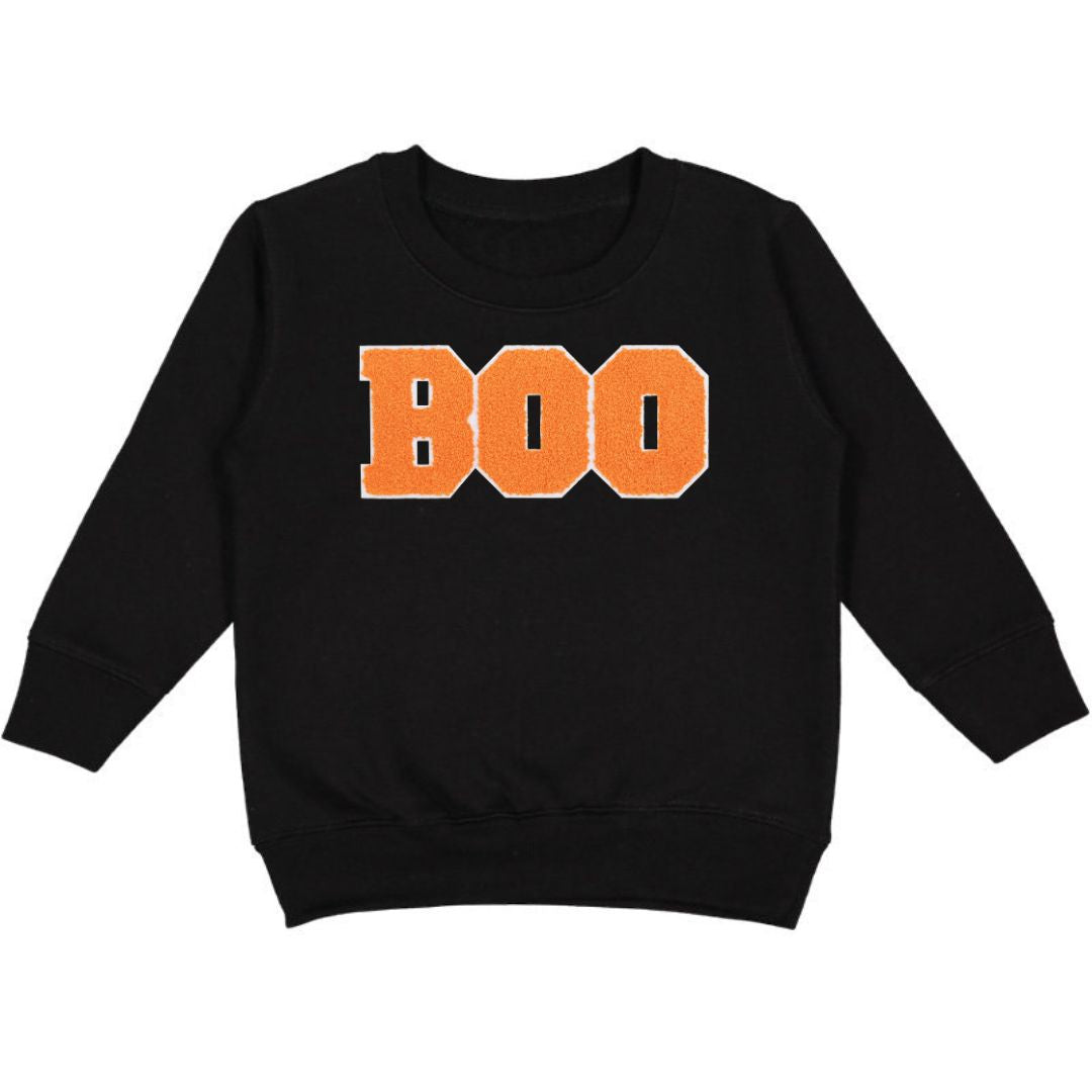 Boo Patch Halloween Sweatshirt