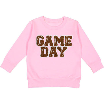 Game Day Patch Sweatshirt- Pink