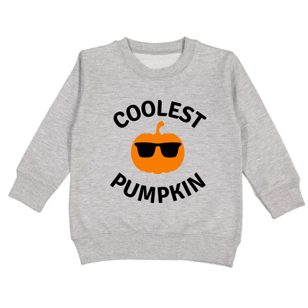Coolest Pumpkin Sweatshirt- Gray