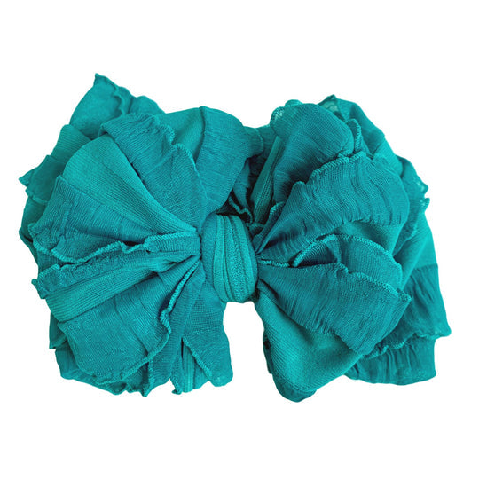 Turquoise Ruffled Headband