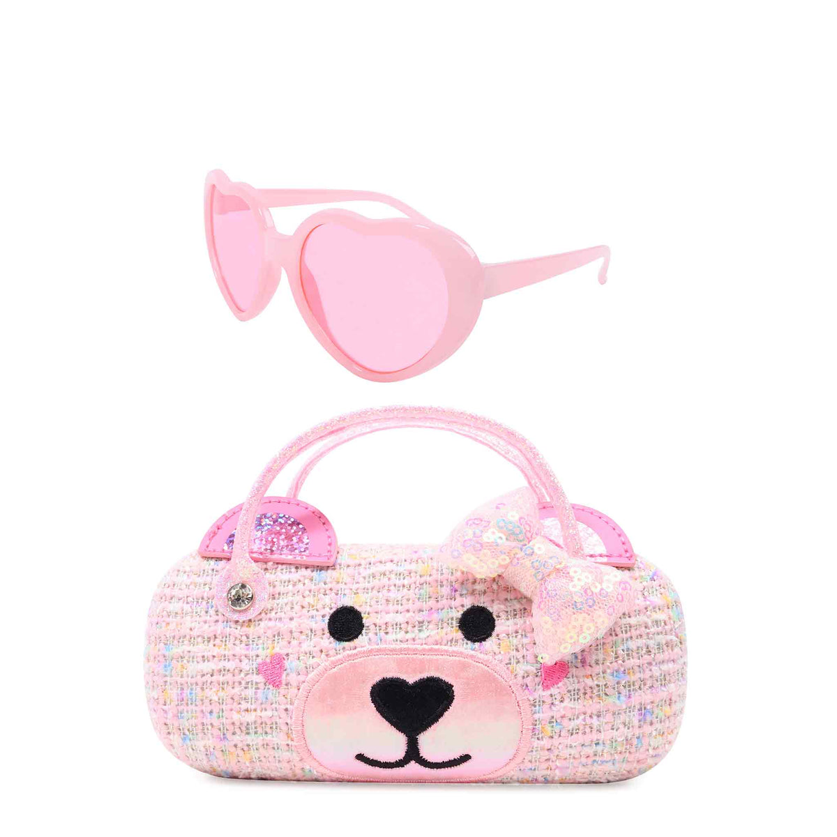 Miss Winny Teddy Tweed Sunglasses & Case