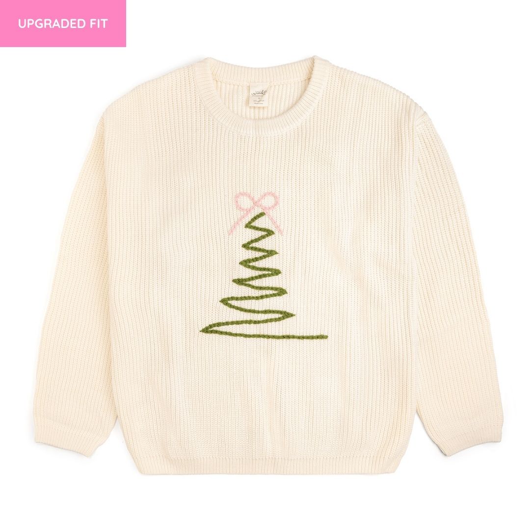 Coquette Christmas Tree Knit Women's Sweater