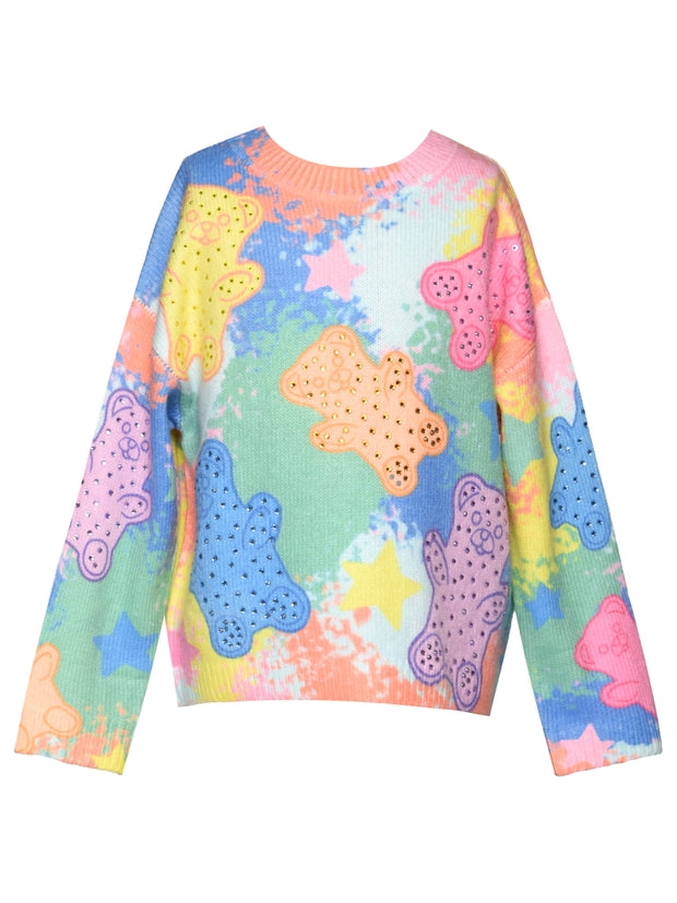Blue Multi Gummy Bear Sweater