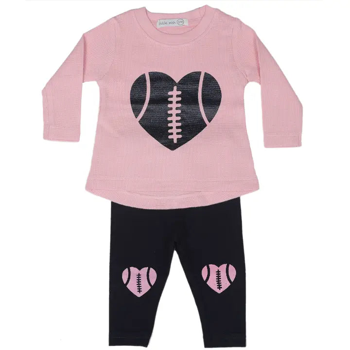 FOOTBALL FAN 2 PC SET - PINK