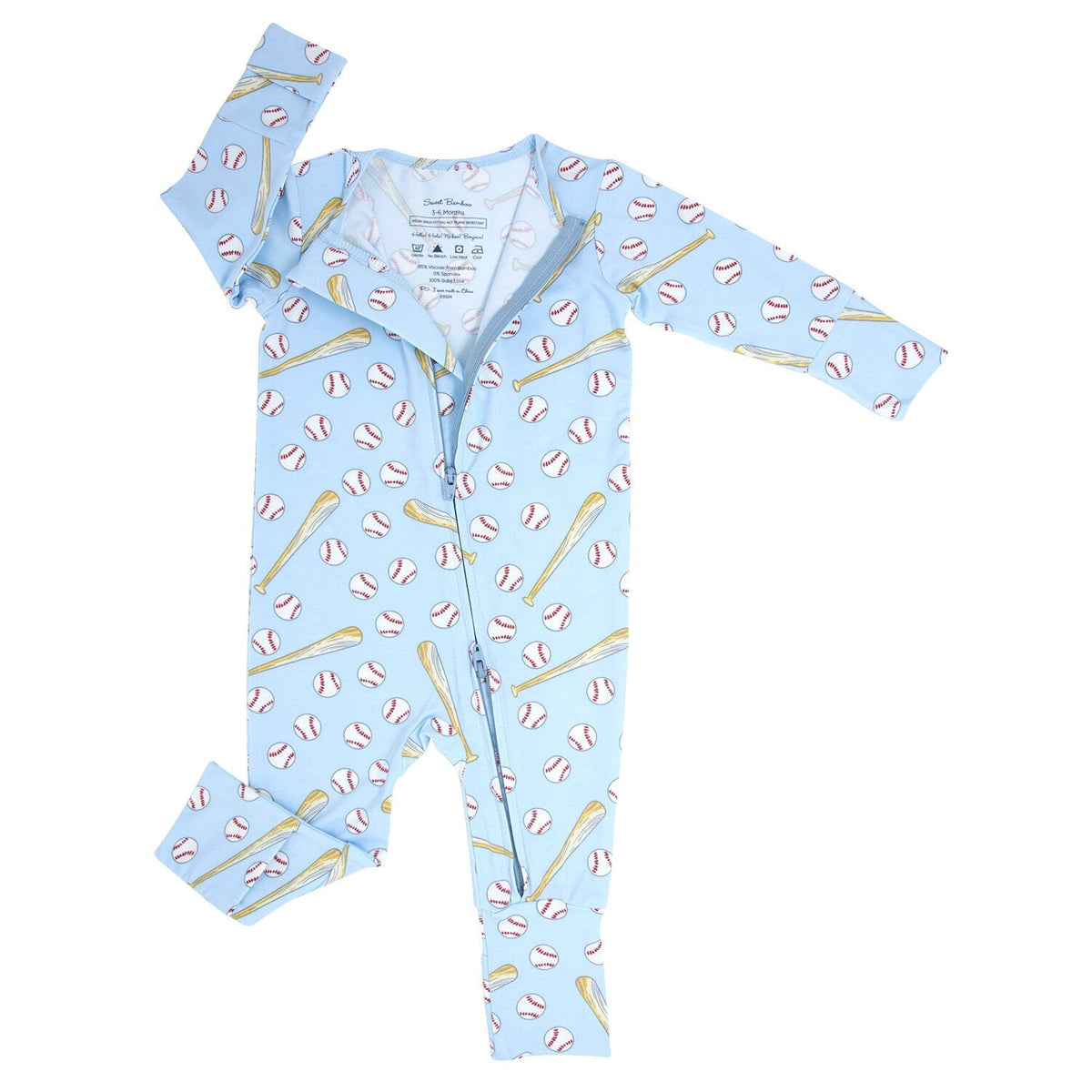 Little Slugger Blue - Convertible Romper