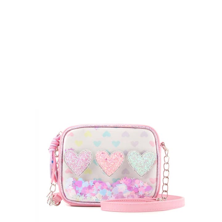 Confetti Hearts Crossbody Bag