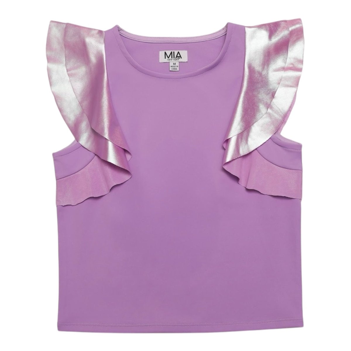 FLUTTER TOP PURPLE