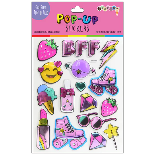 Girl Stuff Pop-Up Stickers